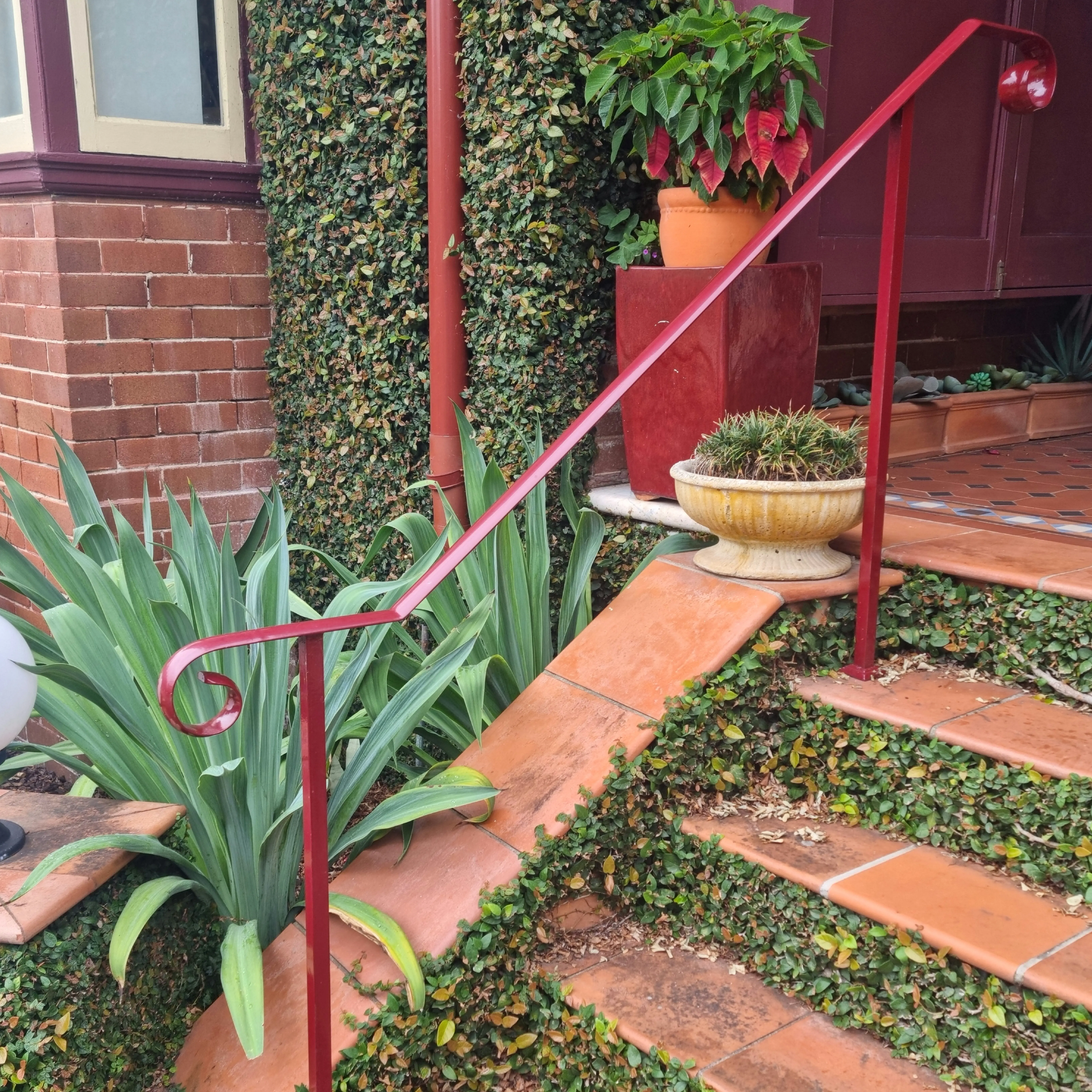 Modern wrought iron handrail Vaucluse Sydney